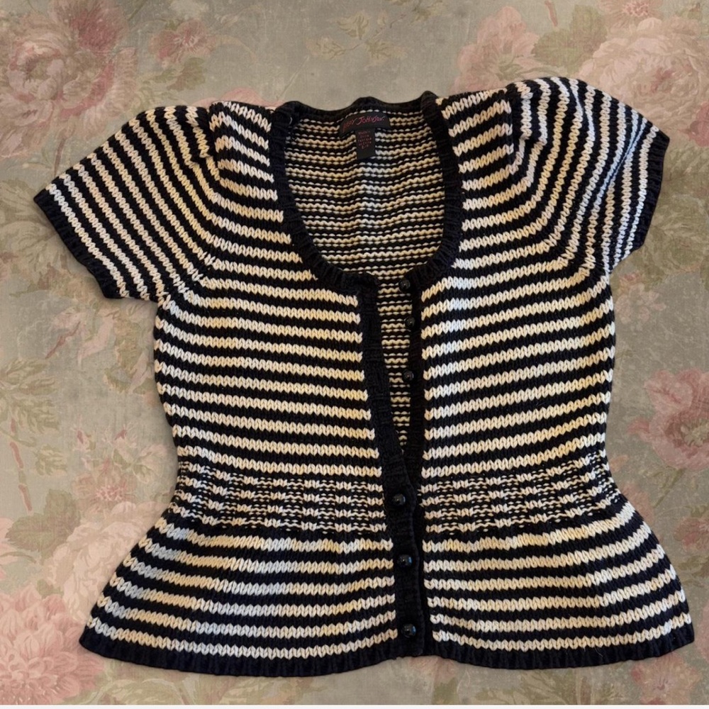 90s Vintage Betsy Johnson Cardigan Top